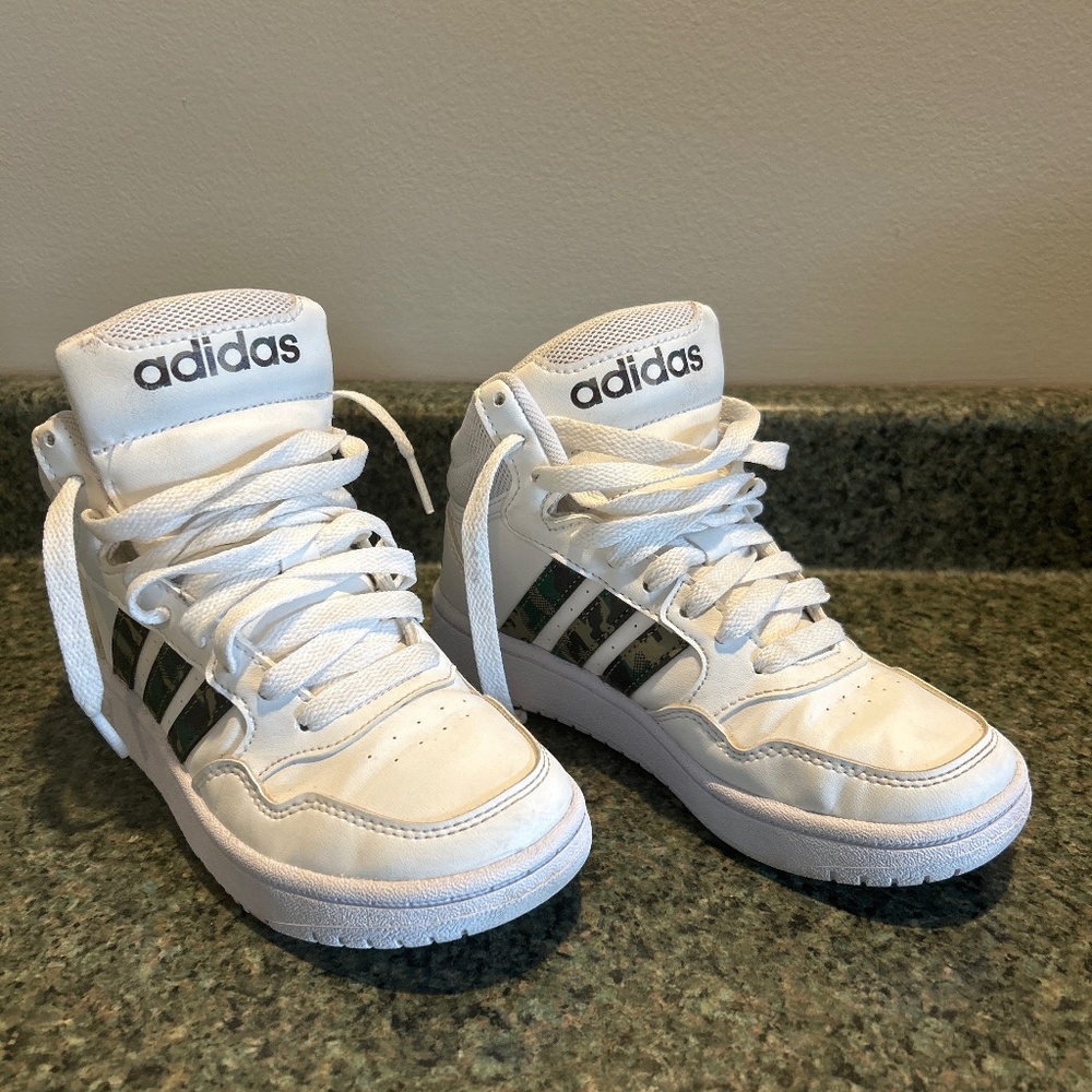 Adidas kids high top sneakers